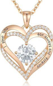 CDE Forever Love Heart Necklace Review: Elegant Birthstone Jewelry Under $15