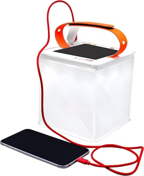 LuminAID 2-in-1 solar camping lantern and phone charger inflatable
