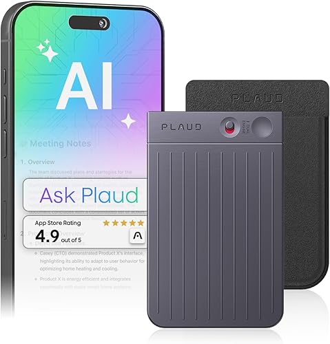 Plaud Note AI voice recorder with transcription and summary features