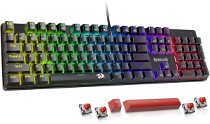 ⌨️ Redragon Mechanical Gaming Keyboard, Hot-Swappable RGB Under $30