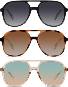 Retro Square Aviator Sunglasses Review: 70s Double Bridge Style Is Back