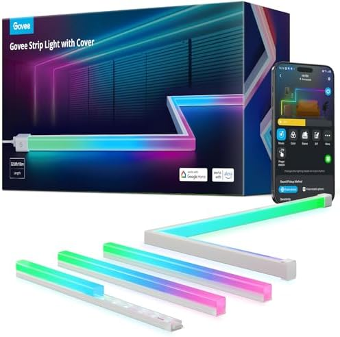 Govee RGB LED strip lights for room and desk ambiance