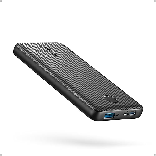 Anker portable power bank charger on white background