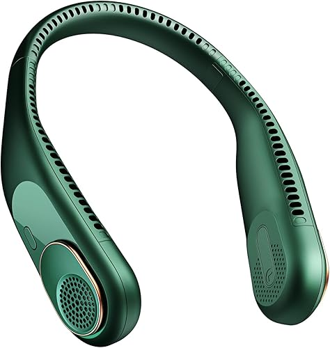 Portable bladeless neck fan for travel