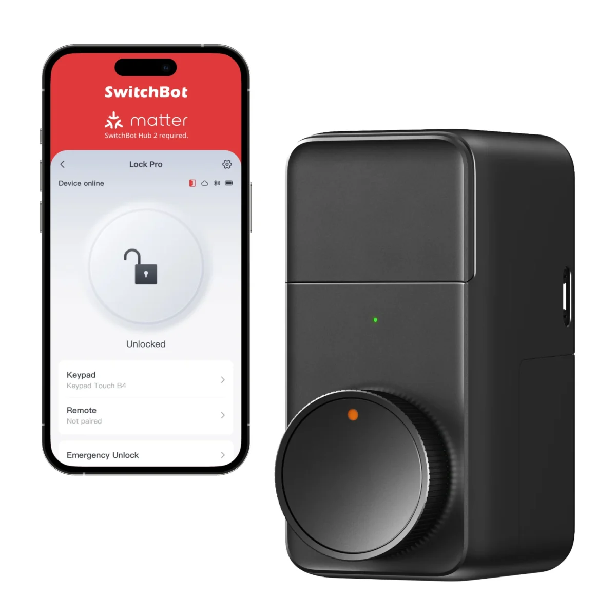 SwitchBot Lock Pro smart deadbolt lock black