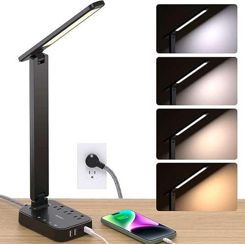 Addtam LED Desk Lamp with charging station