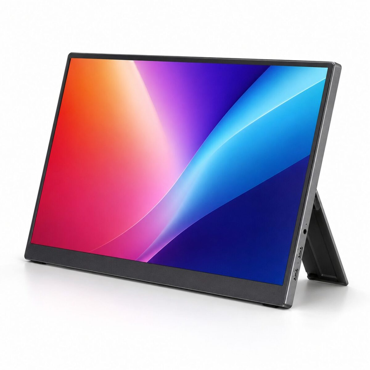 Mobile Pixels Duex Float 2 Pro portable monitor in dark gray on white surface