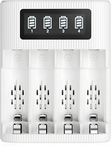 EBL rechargeable batteries with LCD charger
