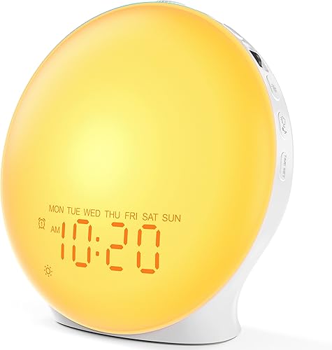 JALL sunrise alarm clock with white noise