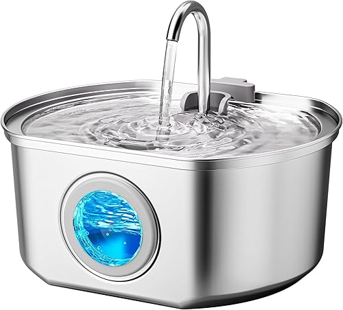 Stainless steel pet water fountain