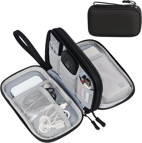 FYY travel cable organizer pouch in black