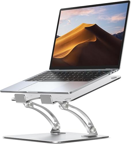 Nulaxy aluminum laptop stand in silver