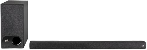 Polk Audio Signa S3 soundbar with wireless subwoofer in black