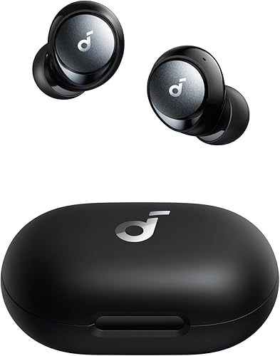 Soundcore Space A40 earbuds with compact charging case