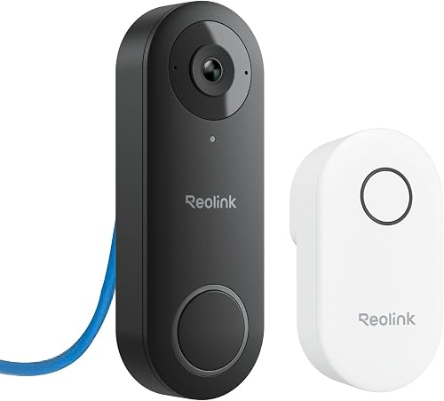 Reolink PoE 2K wired video doorbell with chime