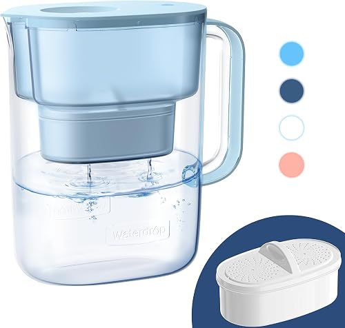 Waterdrop PT-07B 10 cup water filter pitcher in blue