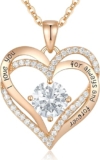 CDE Forever Love Heart Necklace Review: Elegant Birthstone Jewelry Under $15