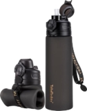 💧 TakeToday Collapsible Water Bottle, Folds Flat for Travel & Hiking