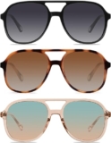 Retro Square Aviator Sunglasses Review: 70s Double Bridge Style Is Back