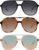 Retro Square Aviator Sunglasses Review: 70s Double Bridge Style Is Back